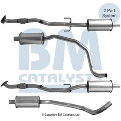 Výfukové potrubie BM CATALYSTS BM50970