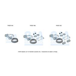 Montážna sada pre výfukovú trubku BM CATALYSTS FK50115