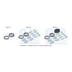 Montážna sada pre výfukovú trubku BM CATALYSTS FK50171