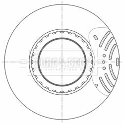 Brzdový kotúč BORG & BECK BBD32622