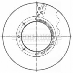 Brzdový kotúč BORG & BECK BBD32646