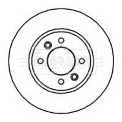 Brzdový kotúč BORG & BECK BBD4049