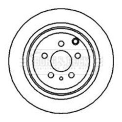Brzdový kotúč BORG & BECK BBD4070