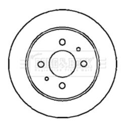Brzdový kotúč BORG & BECK BBD4198