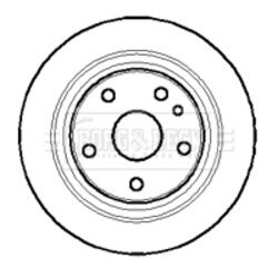 Brzdový kotúč BORG & BECK BBD4413
