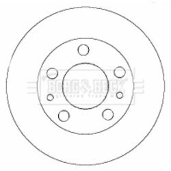 Brzdový kotúč BORG & BECK BBD4415 - obr. 1