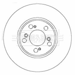 Brzdový kotúč BORG & BECK BBD4425