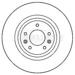 Brzdový kotúč BORG & BECK BBD4706