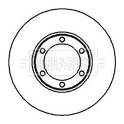 Brzdový kotúč BORG & BECK BBD4932