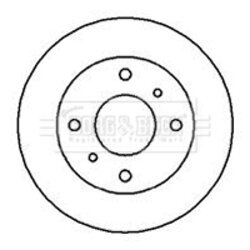 Brzdový kotúč BORG & BECK BBD4941