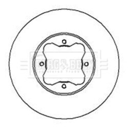Brzdový kotúč BORG & BECK BBD5070