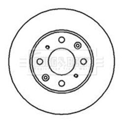 Brzdový kotúč BORG & BECK BBD5114