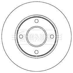 Brzdový kotúč BORG & BECK BBD5214 - obr. 1