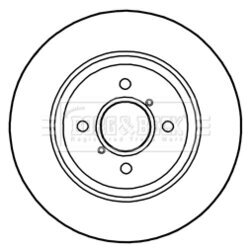 Brzdový kotúč BORG & BECK BBD5280