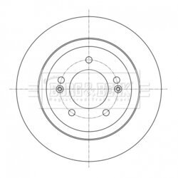Brzdový kotúč BORG & BECK BBD5398
