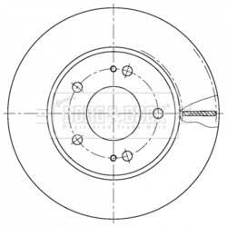 Brzdový kotúč BORG & BECK BBD5431 - obr. 1