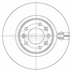 Brzdový kotúč BORG & BECK BBD5469