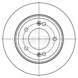 Brzdový kotúč BORG & BECK BBD5521