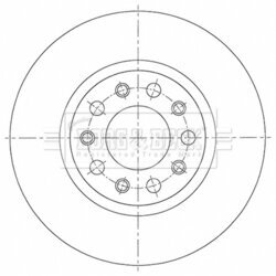 Brzdový kotúč BORG & BECK BBD5523