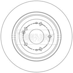 Brzdový kotúč BORG & BECK BBD5574