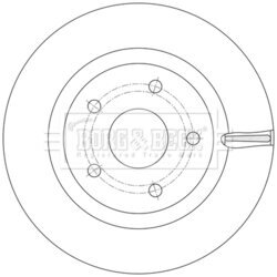 Brzdový kotúč BORG & BECK BBD5610 - obr. 1