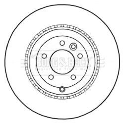 Brzdový kotúč BORG & BECK BBD5996S