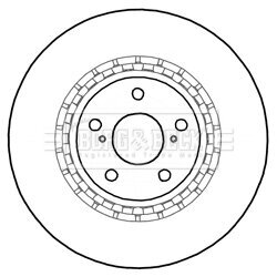 Brzdový kotúč BORG & BECK BBD6000S