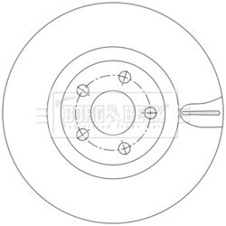 Brzdový kotúč BORG & BECK BBD6234S - obr. 1