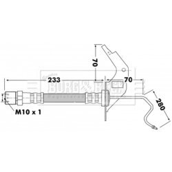 Brzdová hadica BORG & BECK BBH7120