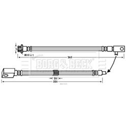 Brzdová hadica BORG & BECK BBH7649 - obr. 1