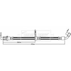 Brzdová hadica BORG & BECK BBH8081 - obr. 1