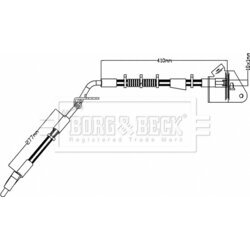 Brzdová hadica BORG & BECK BBH8210