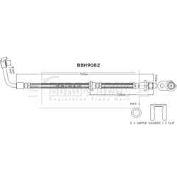 Brzdová hadica BORG & BECK BBH9082