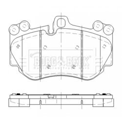 Sada brzdových platničiek kotúčovej brzdy BORG & BECK BBP2476