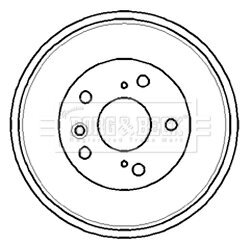 Brzdový bubon BORG & BECK BBR7181