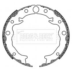 Sada brzd. čeľustí parkov. brzdy BORG & BECK BBS6498