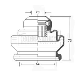 Manžeta hnacieho hriadeľa - opravná sada BORG & BECK BCB2440