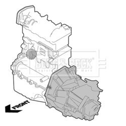 Uloženie motora BORG & BECK BEM3690 - obr. 1