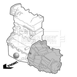 Uloženie motora BORG & BECK BEM4002 - obr. 1