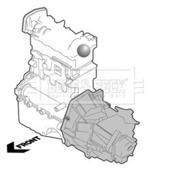 Uloženie motora BORG & BECK BEM4231 - obr. 1