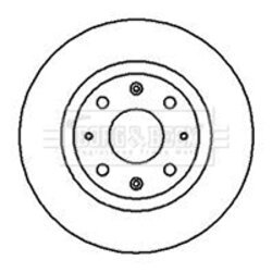 Brzdový kotúč BORG & BECK BBD4151