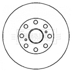 Brzdový kotúč BORG & BECK BBD4340