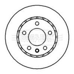 Brzdový kotúč BORG & BECK BBD4888