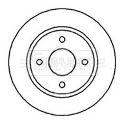 Brzdový kotúč BORG & BECK BBD5013