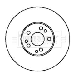 Brzdový kotúč BORG & BECK BBD5053