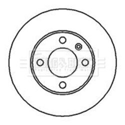 Brzdový kotúč BORG & BECK BBD5110