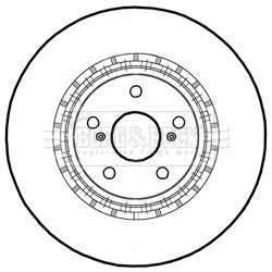 Brzdový kotúč BORG & BECK BBD5229