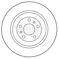 Brzdový kotúč BORG & BECK BBD5274