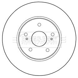 Brzdový kotúč BORG & BECK BBD5285