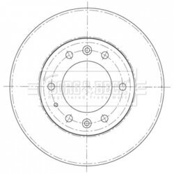 Brzdový kotúč BORG & BECK BBD5403